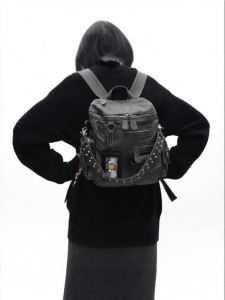 JANDRESS | Y2K Style Multi-Pocket Backpack with Studs