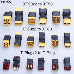 1PC XT60 XT90 T Plug Parallel/Series Adapter Connector Male to Female Parallel Converter Connector For RC Lipo Battery ESC Part