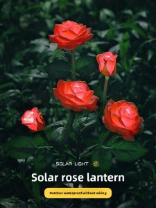 HaoGreen | Solar Powered LED Rose Garden Lights Waterproof