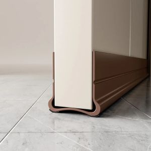 93cm PVC Door Bottom Seal Self-Adhesive Weatherstrip for Wind Dust Proof Soundproofing Flexible Self-adhesive Sealing Strip