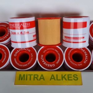 DERMA Plast ZINC 5cm x 4.5m ONEHEALTH. Dermaplast Zinc Oxide 5 cm x 45 m - Seperti Chilli Plast. Plester Roll Kain Medis ONE HEALTH.