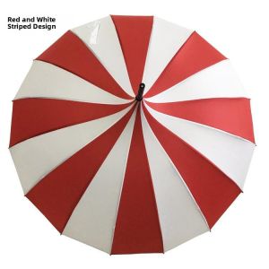 JINBAIRUI | New Black and White Striped Long Handle Umbrella