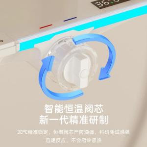 Modern Simple Bathroom Shower Head Set Copper Material Wall Mounted Three Function Button Shower Head No Top Spray Boosting