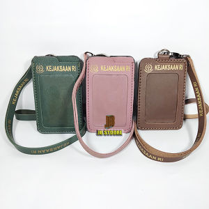 Tempat Id Card KEJAKSAAN Kulit / Id Card Holder Kejaksaan Gantung / name tag kejaksaan tali kulit