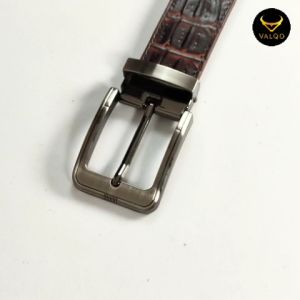 [VALQO] Ikat Pinggang TUSO BY 125 CM Coklat Sabuk kulit Sapi Motif Buaya Pria Cowok Tusuk Normal Pinggang 28 - 42 bisa COD