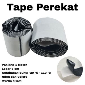 Velcro Tape Perekat Kain Lakban Lebar 5cm Panjang 1 meter