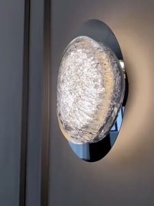 Crystal Wall Lamp Aesthetic Modern Led Acrylic Art Deco Bedside Wall Light Bedroom Bedside Hotel Staircase Decorative Sconce Light Fixture