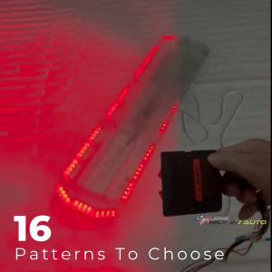 47 Inch LED Rooftop Strobe Light Bar 12V 24V Flashing Kelip Emergency Warning Light for Safety Vehicles Tow Trucks Van Safety Hazard Waterproof
