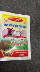 SIÊU LỚN CỦ HÀNH TÍM – HÀNH TĂM – CỦ NÉN – HÀNH TÂY (LP-10-20-30) | Giúp Xuống Củ Nhanh – Củ To Chắc – Lên Màu Đẹp – Bảo Quản Lâu – Gói 50g