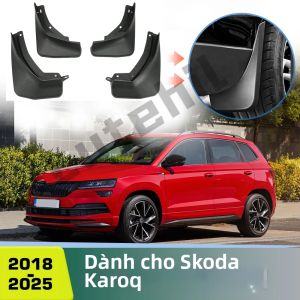 Tấm Chắn Bùn Chắn Bùn Xe Skoda Karoq Phụ Kiện Ô Tô Cho Các Mẫu Xe 2018-2025 - Bảo Vệ Bền Bỉ Chống Lại Các Mảnh Vụn Trên Đường