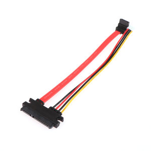 Cáp Dữ Liệu SATA 2 Trong 1 Với Combo Nguồn 2.0mm 4Pin 7+15 Pin 22P CD/DVD HD Cáp Đĩa Cứng 20/40cm Cho Phần Cứng PC