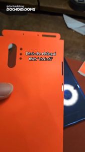 Miếng dán skin nhám cho mặt lưng Samsung Note 10+ Note 20 Ultra S22 S23 Ultra 5G cam mi nơ cao cấp Hàn Quốc