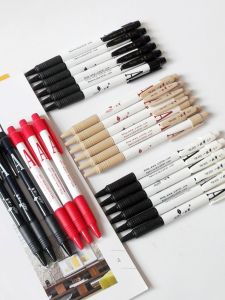 Classic 0.7mm Ballpoint Pen Click Type Office Supplies Single Pen round Barrel Writing Instrument Red Blue Ink Non Erasable