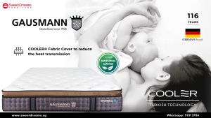 GAUSMANN BRUNHILD 12" SPINAL CARE NATURAL LATEX COOLING MATTRESS