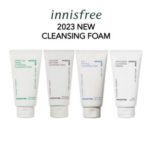 【100% Authentic】 Innisfree Facial Cleansing Cream / Foam New Version (Green Tea Foam | Volcanic Pore Foam | Bija Foam Foam | Apple Seed Cream) Double Squeezed Miosturizing