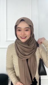 Pashmina Kaos Jersey Kerudung Pasmina Jilbab Mleyot
