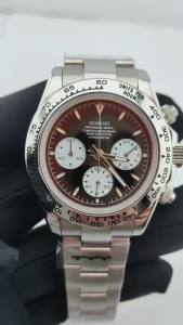 39.3mm Luxury Mens Business Watch VK63 Movement Sapphire Glass Ceramic Bezel VK63 Mens Watch Water-Resistant Watch