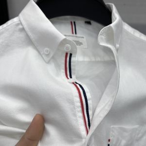 Áo Sơ Mi Nam Tay Dài Thường Ngày Bằng Cotton Oxford Màu Trắng Cổ Bẻ Không Tay Mùa Xuân Thu Thời Trang Thành Phố