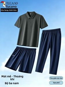 TUCANO | Bộ Áo Polo Nam Mùa Hè Chất Liệu Kẻ Sọc Đôc Thông Thoáng Mát Mẻ 3 Cái