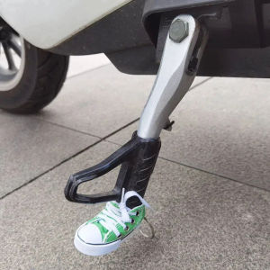 Bostar 1Pc 7.5cm Motorcycle Side Stand Canvas Shoes Side Stand Bicycle Kickstand Stand Support Pad Foot Cover Support Accessories