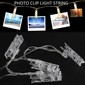 ✨SG Ready Stock✨2M 10LED Home Room Lamp Garland Party Wedding Wall Christmas Decor Battery Powered LED String Photo Clip Lights