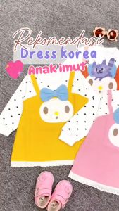 Bayi - 3 Tahun | Dress Min Ji / Premium Import Korean Style Casual Import Korea Anak Perempuan Alinkidos