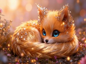 Huacan Diamond Painting Crystal Fox Diamond Embroidery Animal New 2025 Handmade Gift