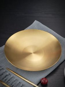 Korean 304 Stainless Steel Seasoning Sauce Dish Small Dish Dip Bowl Plates Butter Samgypsal Saucer