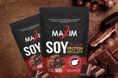 4 ซอง ซอย โปรตีน ไอโซเลท Maxim soy protein isolate รสช็อคโกแลต 900g