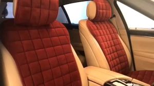 Car Seat Cover Protector Set Universal Car Front Rear Seats Cushion Warm Plush Automobiles Seat Covers Protector Mat-Rear seat cushion