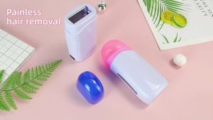 Set Wax Depilasi 4 In 1 BlueZOO: Mesin Penghilangan Rambut & Alat Waxing Rambut