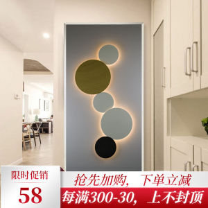 ไฟติดผนังหัวเตียงแบบโมเดิร์นรวมไฟทางเดินบันไดไอเดียสร้างสรรค์ไฟ LED ติดผนังด้านหลังทางเดินห้องรับแขกไฟส่องสว่างแบบกลม