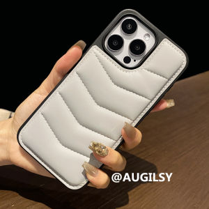 High-End Leather Magnetic Suction Foldable Phone Case for Apple 13 pro Max 12 And 14 plus Womens Hidden Card Insertion Design Anti-Fall Protection