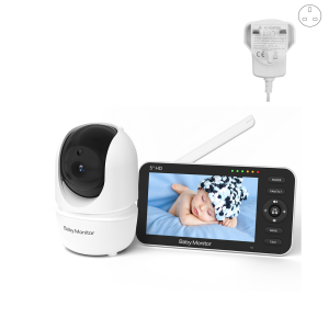 Babystar 5-inch HD Screen Monitoring Baby 4000mAh Camera Battery Supports 4 Cameras Split Screen 4x zoom Two-way Communicatio
