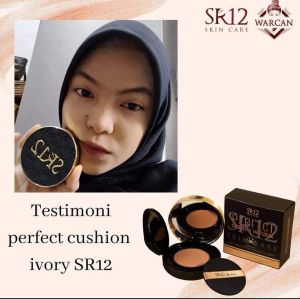 PERFECT CUSHION SR12 - Bedak Basah Glowing Tahan Lama Waterproof SR12 Cushion SR12 - CUSHION SR12 Bedak Basah Glowing Tahan Lama Waterproof Original BPOM