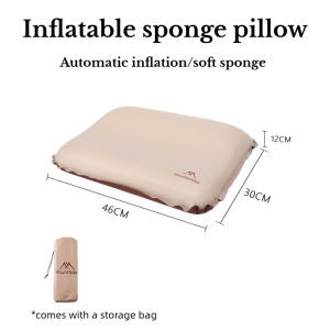 Mountainhiker | MOUNTAINHIKER Camping Pillow Portable Self Inflating Sleeping Pillow Ultralight Sponge Compact Pillow Outdoor Travel Neck Pillow