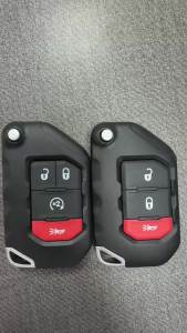 SUPERKEY FCC ID OHT1130261 2/3/4 Button Keyless Flip Smart Key 433MHz 4A Chip For Jeep Wrangler 2018 2019 68416-782AA
