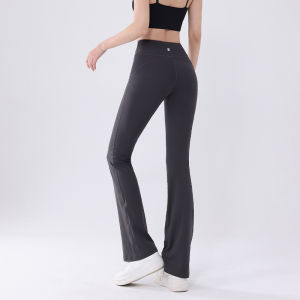 Nimonimo Shark Yoga Pants Womens High Waist Flared Fitness Sports Wear Breathable Quick Dry Ultra Elastic Nylon Long Trousers