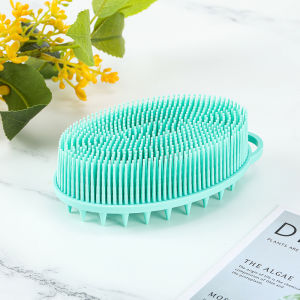 Silicone Bath Towel Back Scrubber Soft Bristle Double-Sided Shampoo Brush for Children And Adults Personal Hygiene Tool