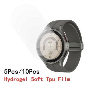 5Pcs 10Pcs Smart Watch Hydrogel Film For Universal Round Watch Diameter 33 34 35 36 37 38 39 40 41 42 43 25 -46 MM Soft Tpu Film