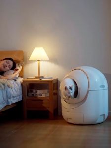 EGG Automatic Cat Litter Box Deodorization Large capacity Secure Sound off COD