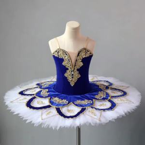 Children's Ballet Dance Dress Female Sleeping Beauty Costume Swan Lake TUTU Yarn Tiskirt Stage Wear Blue Bird Performance Wear