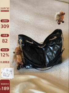 CHIO‘2ND | Tote Bag Womens Fashion Large Black Single-Shoulder