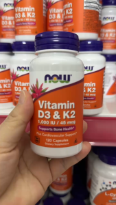 Now Vitamin D3 K2 hỗ trợ xương khớp tăng miễn dịch thúc đẩy hấp thu canxi hiệu quả tăng đề kháng