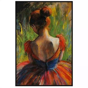 Tranh sáp dầu chân dung thiếu nữ đẹp. Tranh treo tường dán tường canvas trang trí. CGI-1884