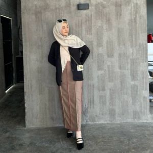 NEW!! ROK SPAN KNIT ALICE SKIRT RAINBOW / ROK WANITA KOREAN Roby Collection Rainbow Rok Korean Knit