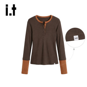 Retro Color Block Slim Fitting Tshirt