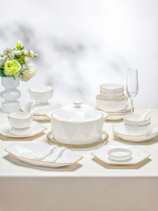 JINGDITAOCI | New Elegant Ceramic Dinnerware Set