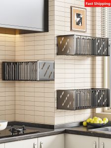 Wall-mounted No-drilling Bathroom Storage Rack