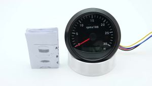 RYSJM | Máy Đo Tốc Độ Kỹ Thuật Số LCD 85MM Máy Đo Giờ Động Cơ 0-3000 Vòng/phút Với Cảm Biến M16 Đèn Nền 7 Màu Cho Xe Thuyền Biển